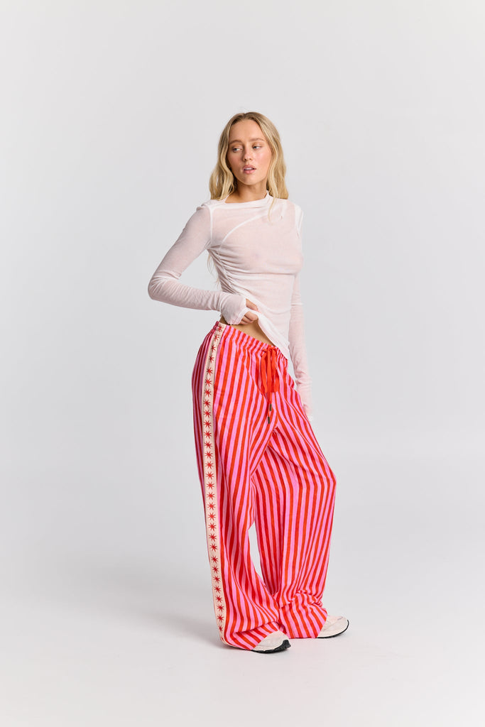 Cherry ripe linen pant, maku the label, Mika and max