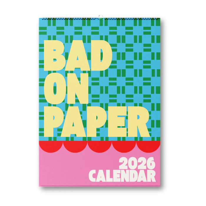 2026 BAD ON PAPER CALENDAR (SPIRAL) 30CM X 21CM