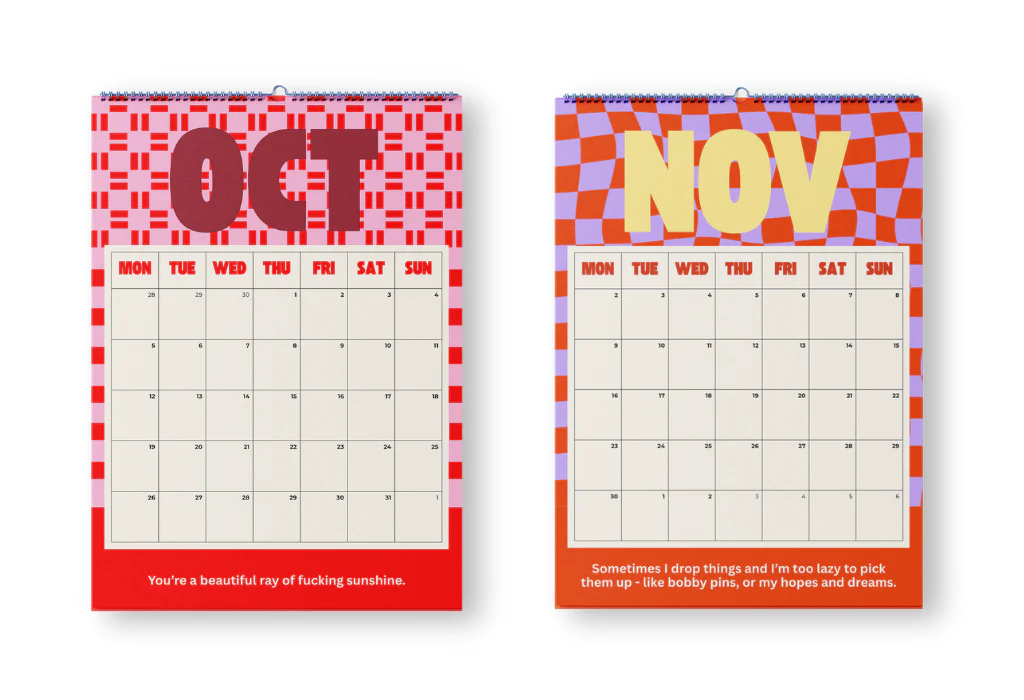 2026 BAD ON PAPER CALENDAR (SPIRAL) 30CM X 21CM