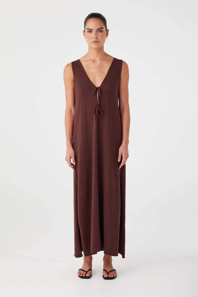 Poppy Maxi Dress Chocolate