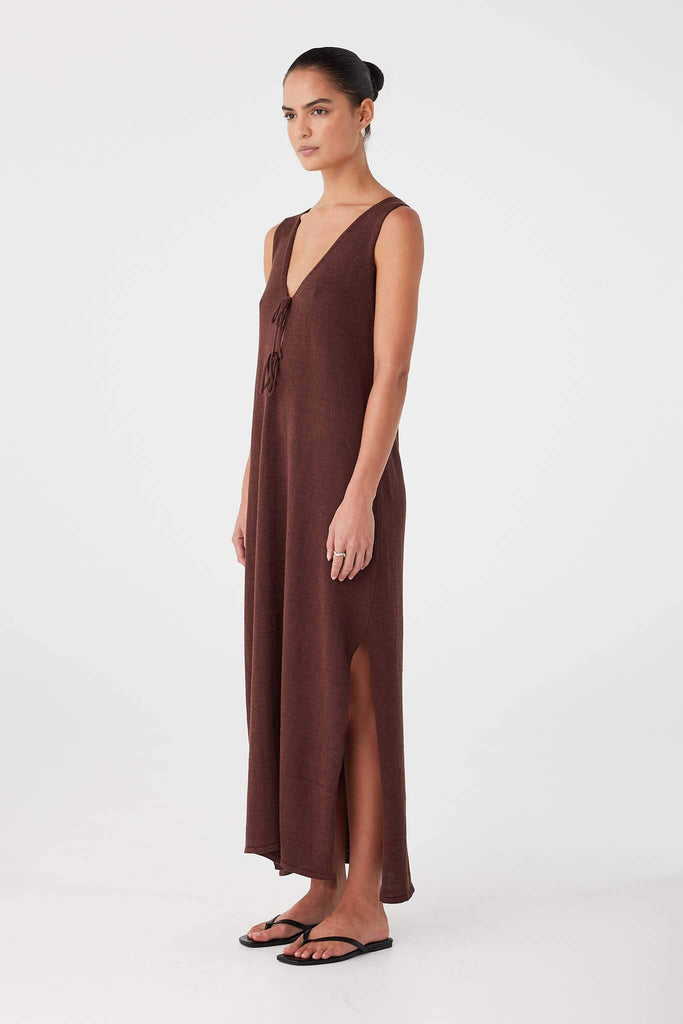 Poppy Maxi Dress Chocolate
