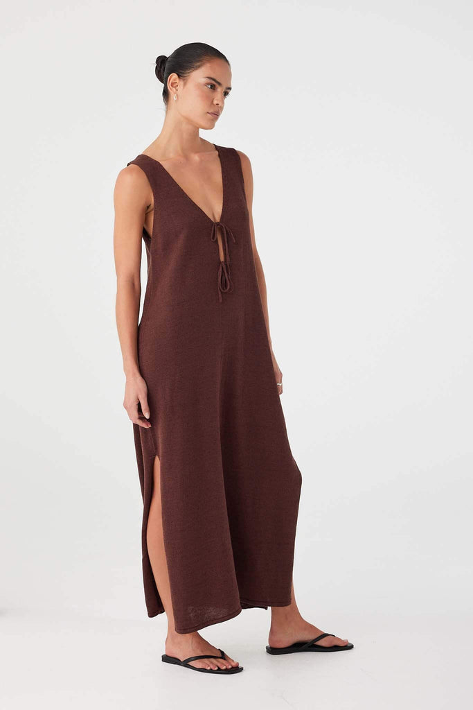 Poppy Maxi Dress Chocolate