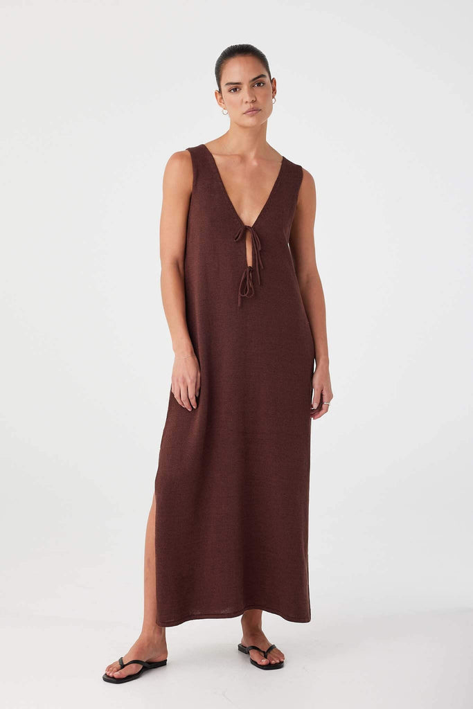 Poppy Maxi Dress Chocolate