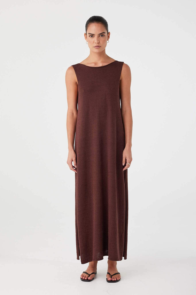 Poppy Maxi Dress Chocolate