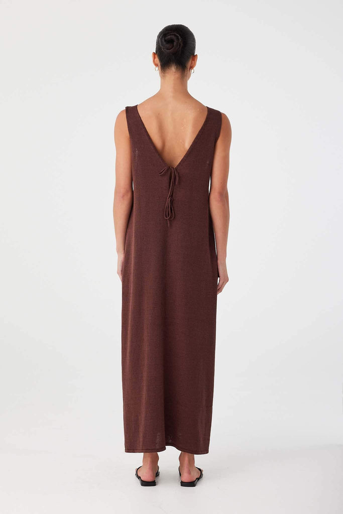 Poppy Maxi Dress Chocolate