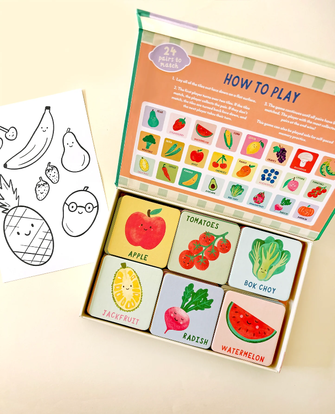 Fruit and Veg Memory and Matching Game