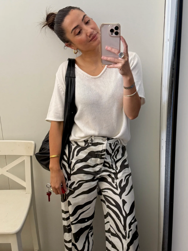 Spring Knit Tee White