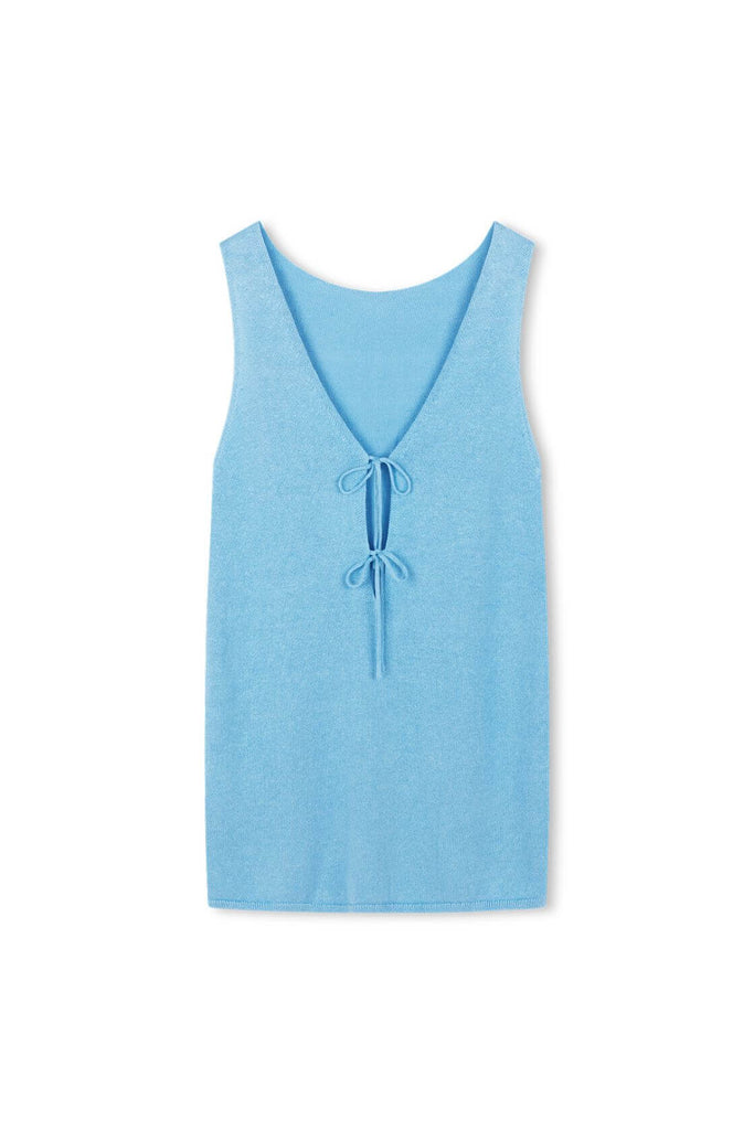 Poppy Mini Dress Cyan