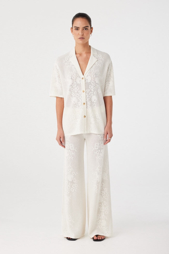 Aster  Crochet Pant Cream