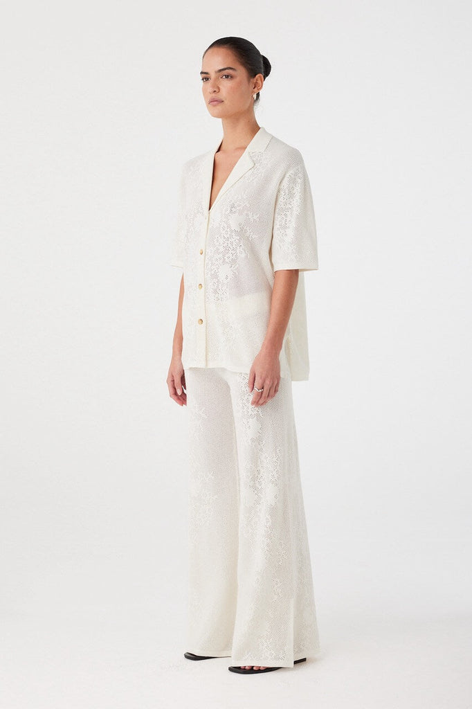 Aster  Crochet Pant Cream