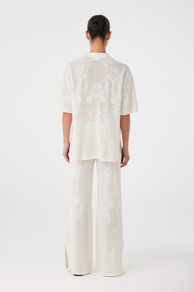 Aster  Crochet Pant Cream