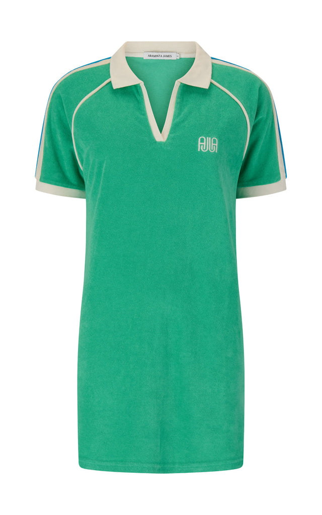 Terry Dress Tropical Green