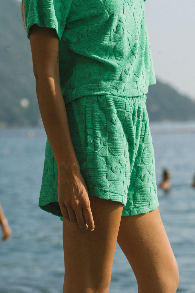 Cruise Terry Short Tropical Green