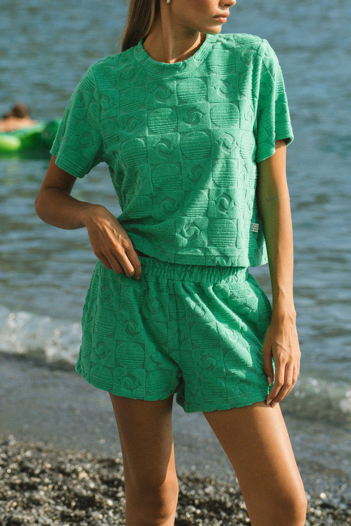 Cruise Terry Short Tropical Green