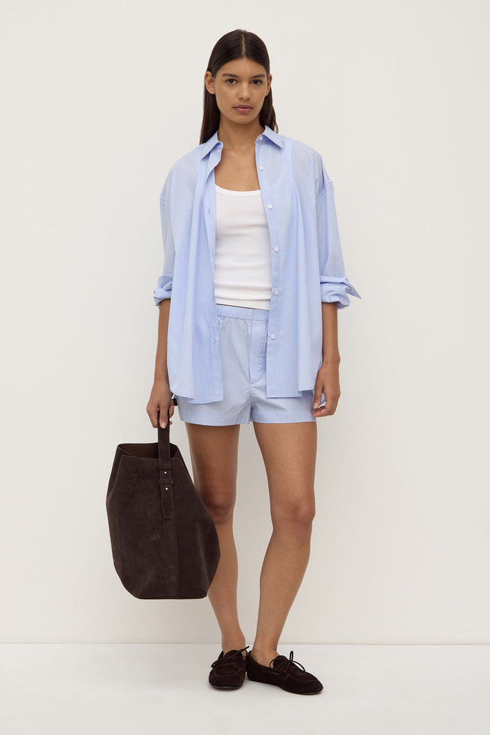 Havana stripe shirt, assembly label, Mika and max