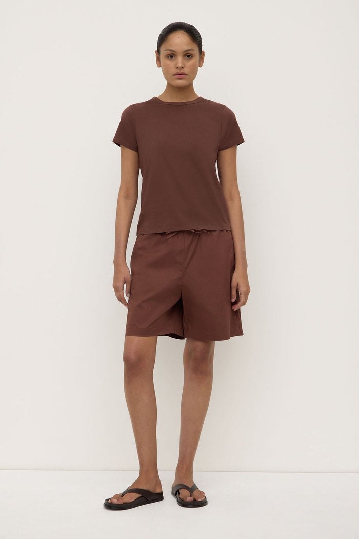 Indi Short Sleeve Tee Espresso - Mika and Max