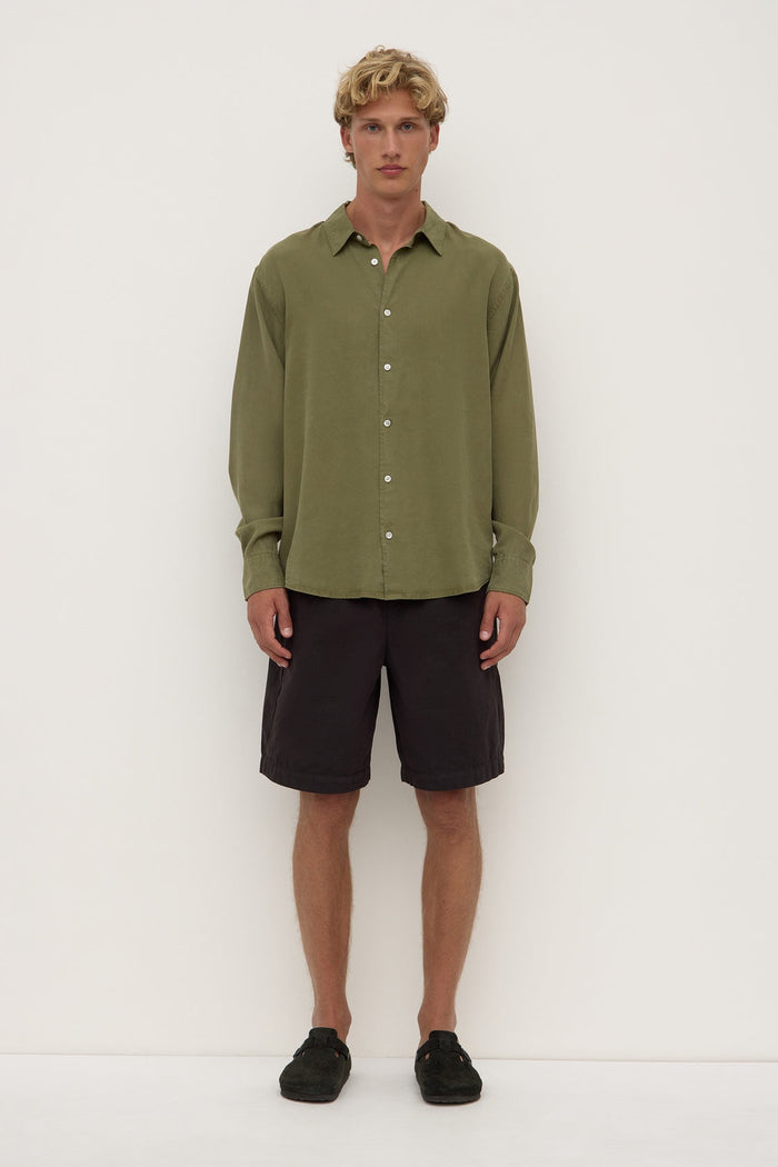 Miller Long Sleeve Shirt Chive - Mika and Max