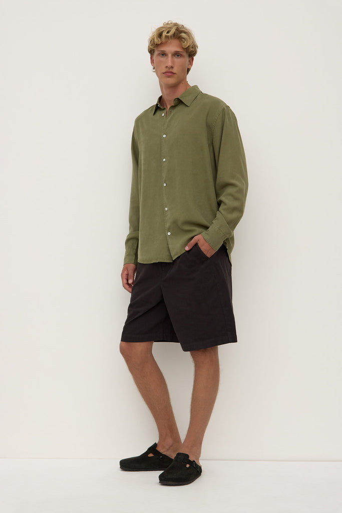 Miller Long Sleeve Shirt Chive - Mika and Max