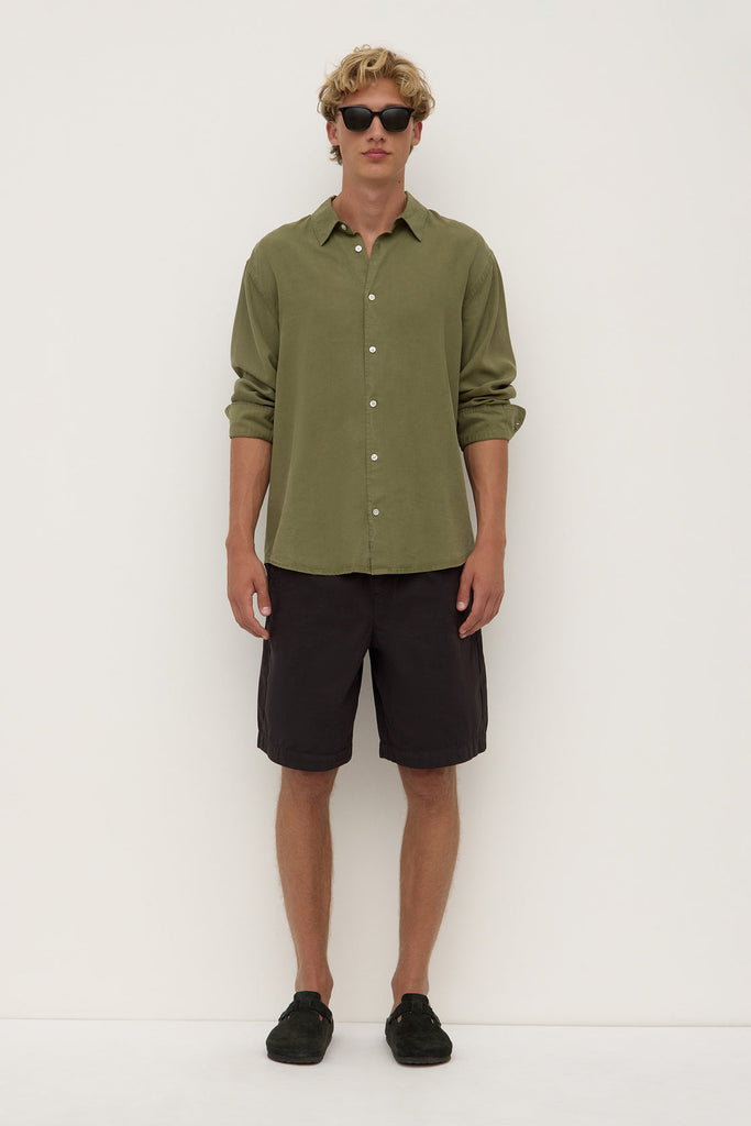 Miller Long Sleeve Shirt Chive - Mika and Max