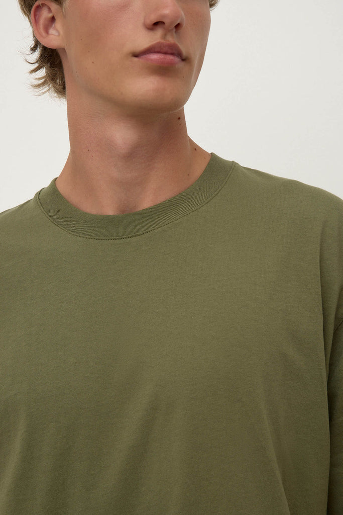 Knox Organic Oversized Tee Chive