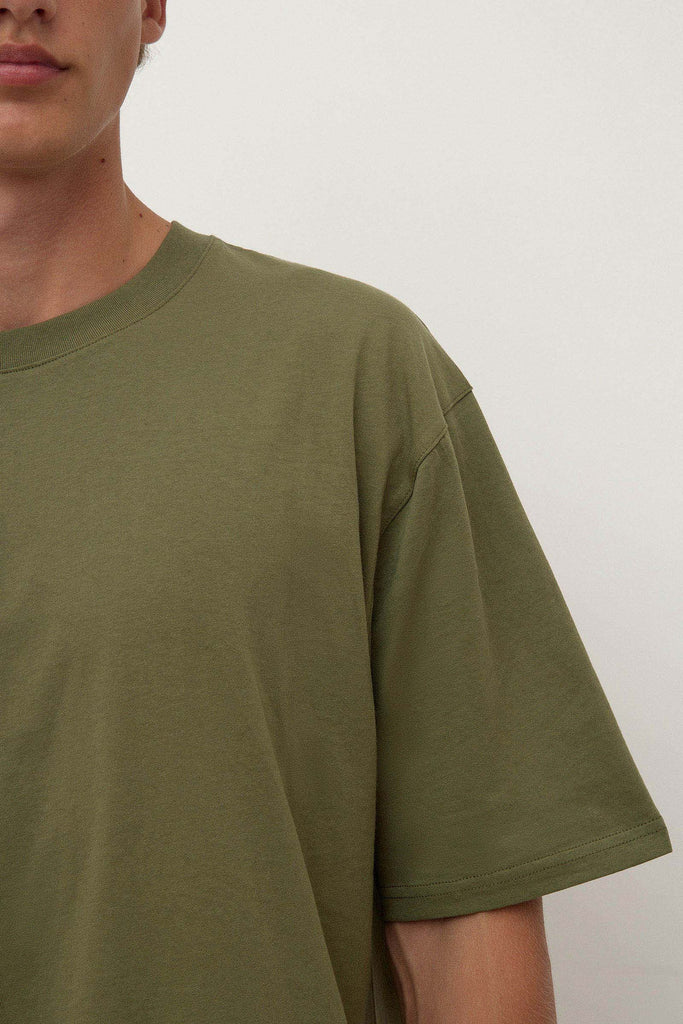 Knox Organic Oversized Tee Chive