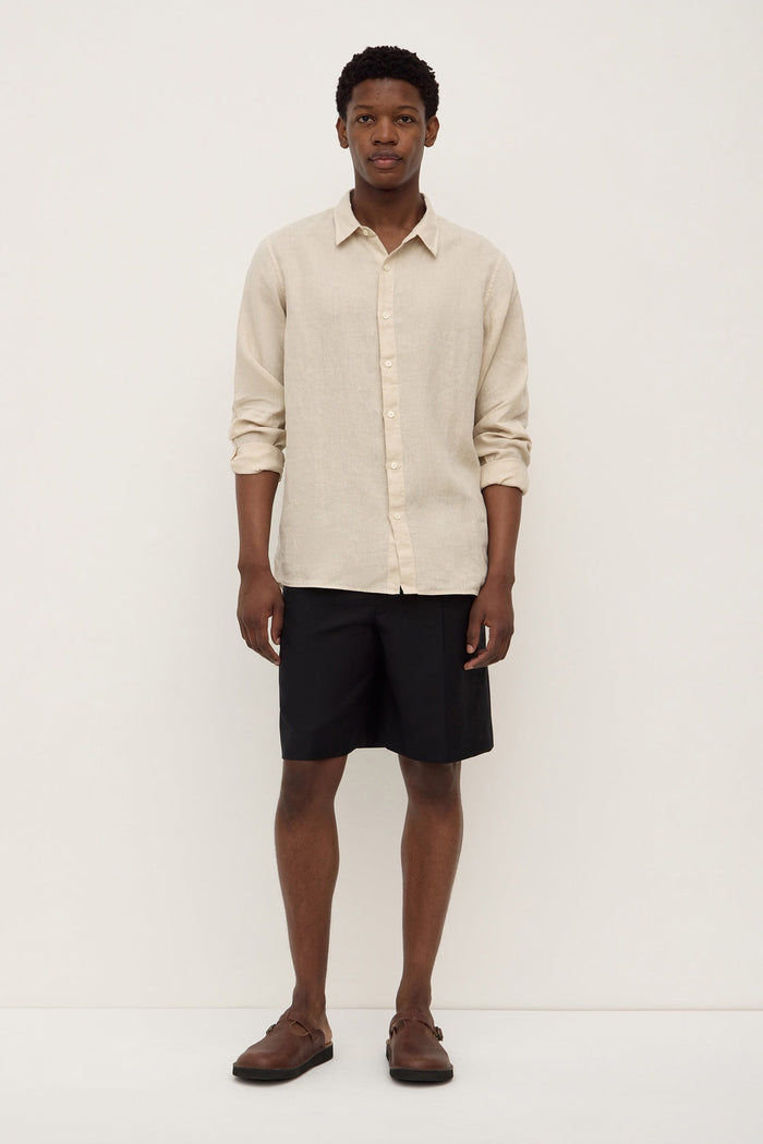 Everyday Mens Linen LS Shirt Limestone