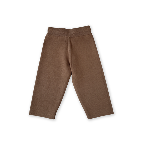 Organic Tape Milano Knit Pant - Espresso - Mika and Max