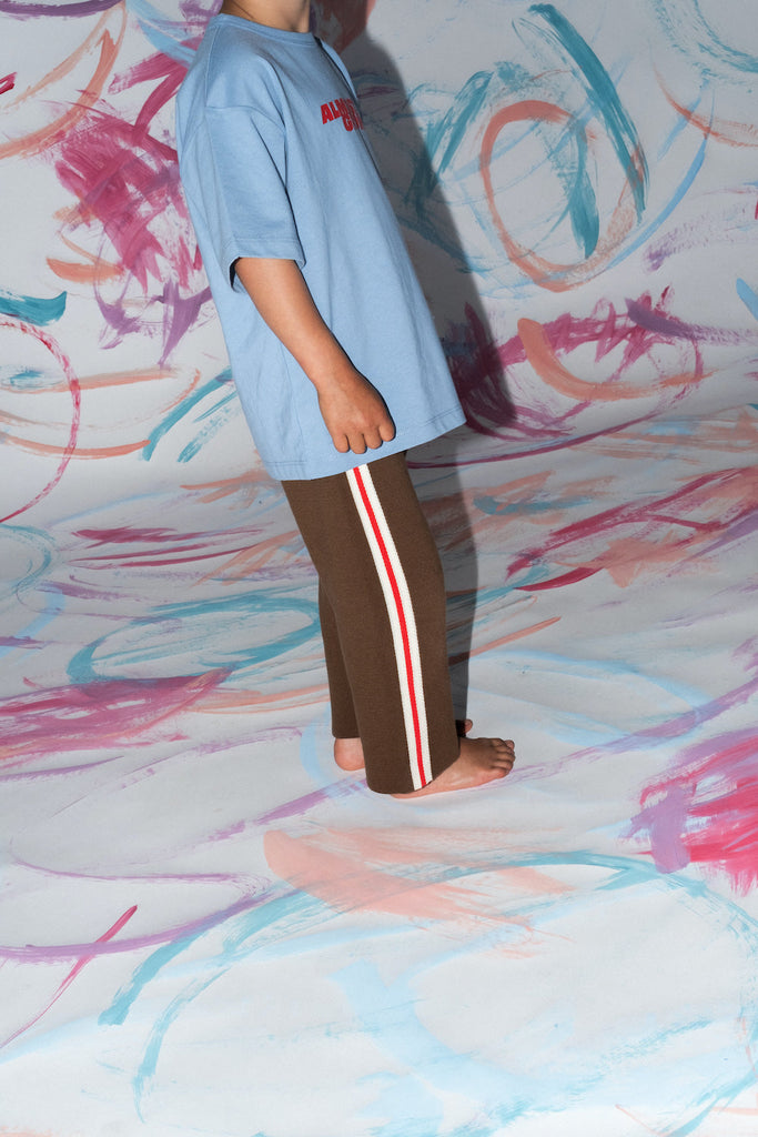 Organic Tape Milano Knit Pant - Espresso - Mika and Max