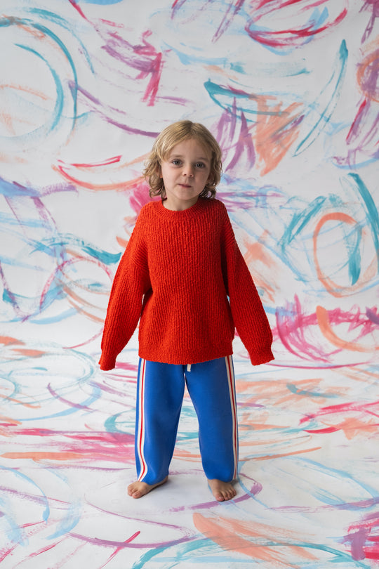 Organic Tape Milano Knit Pant - Cobalt - Mika and Max