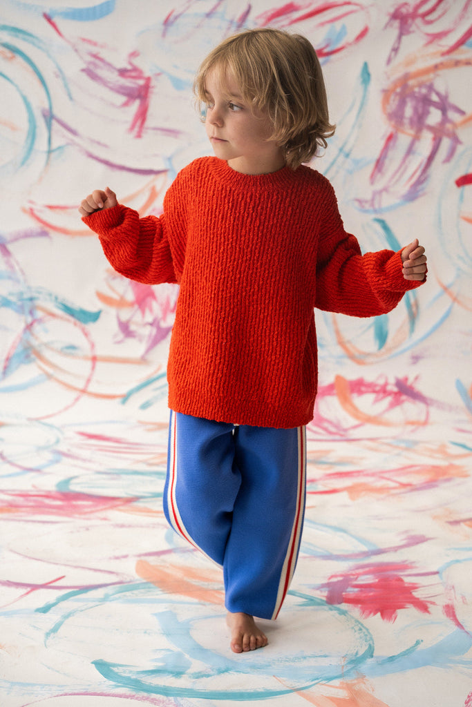 Organic Tape Milano Knit Pant - Cobalt - Mika and Max