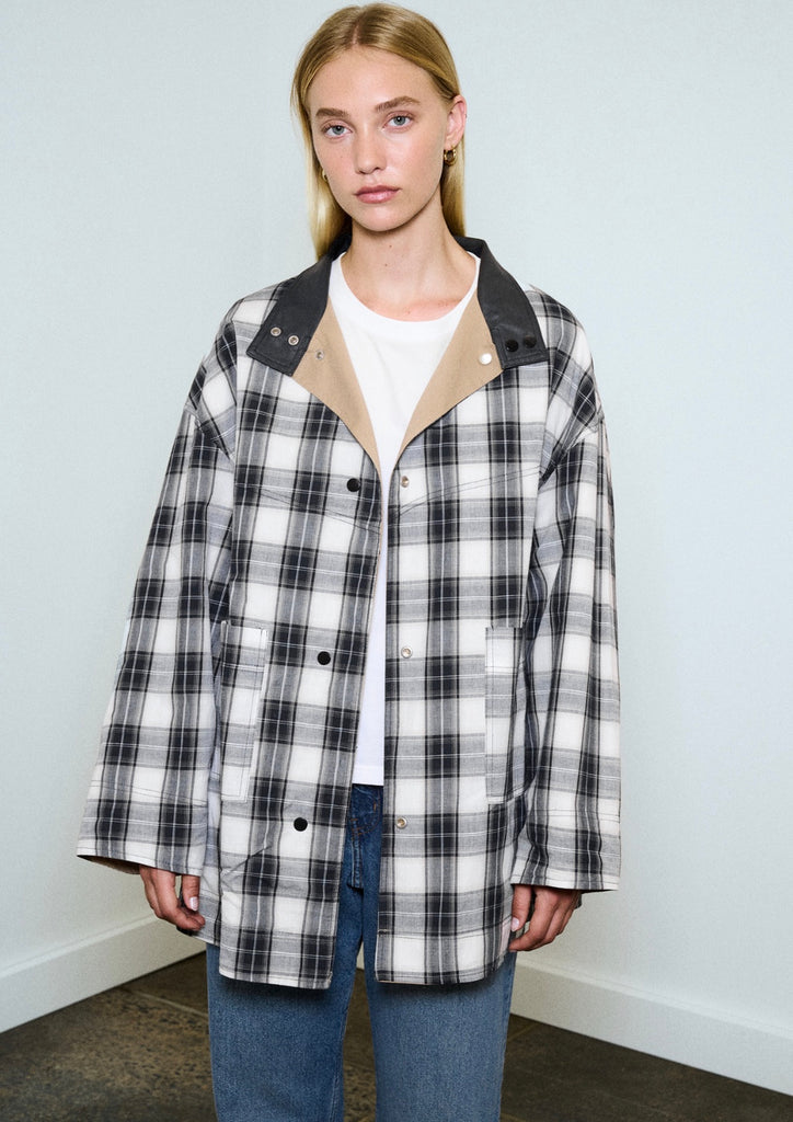 Rylan Reversible Parker Camel / Black Check
