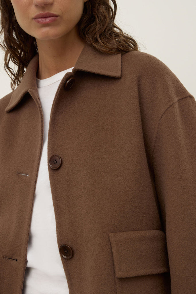 Mya Wool Coat Milk Choc