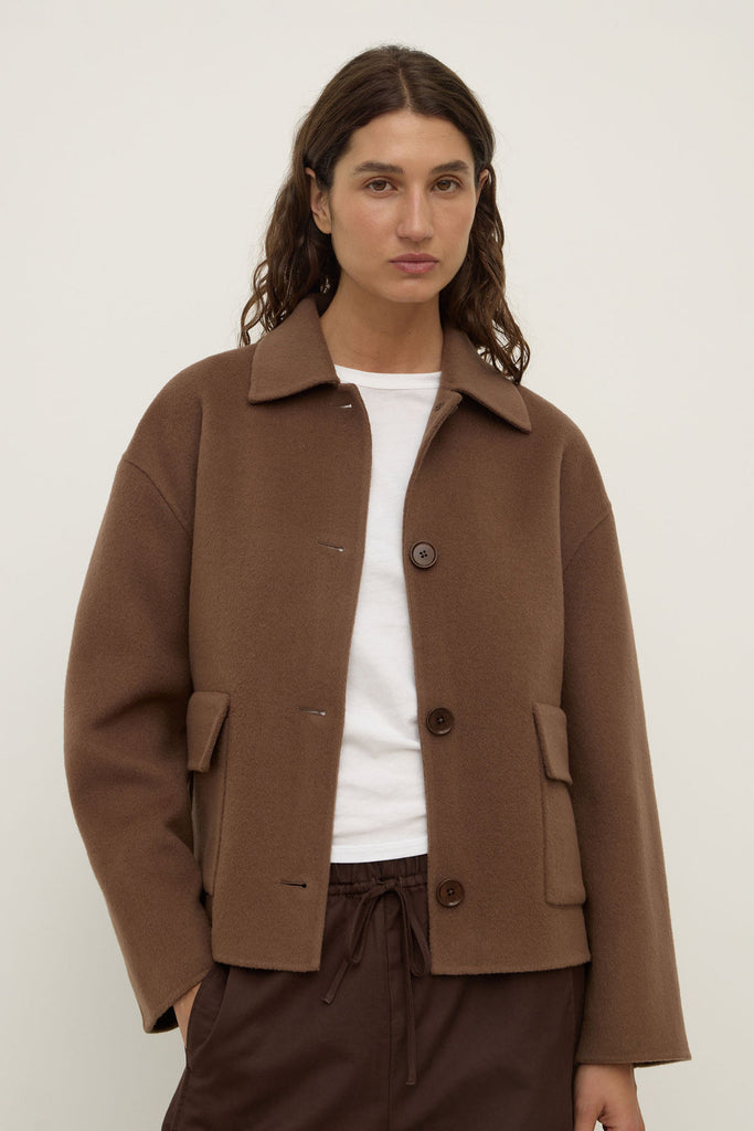 Mya Wool Coat Milk Choc
