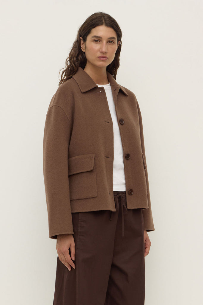Mya Wool Coat Milk Choc
