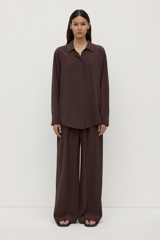 Betty Silk Shirt Ganache