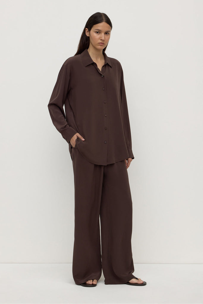 Betty Silk Shirt Ganache