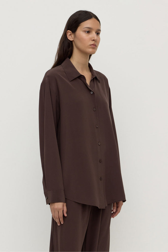 Betty Silk Shirt Ganache