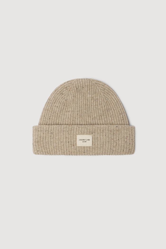 Wool rib beanie, assembly label, Mika and max