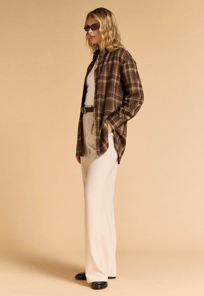 Plaid Shirt Brown