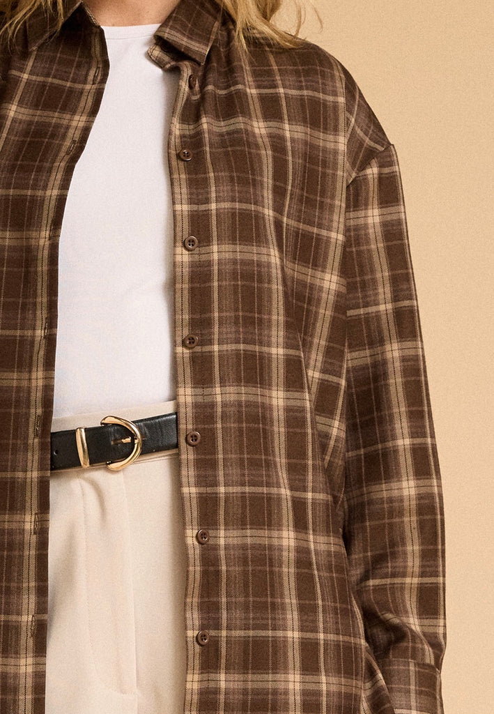 Plaid Shirt Brown