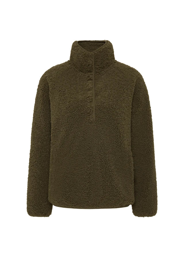 Harlow Fleece Pullover Olive