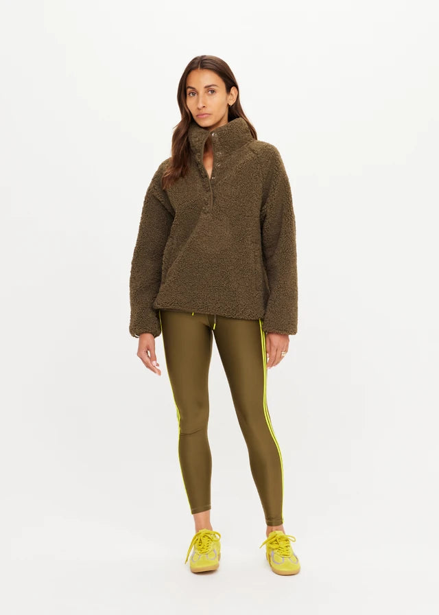 Harlow Fleece Pullover Olive
