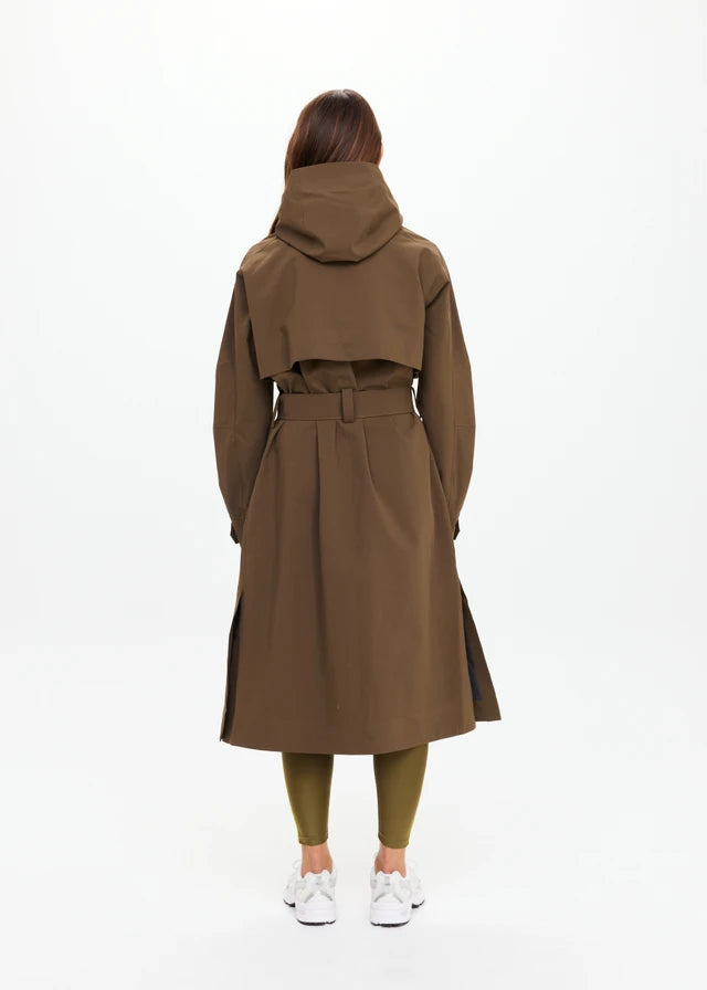 James Hooded Trench Olive
