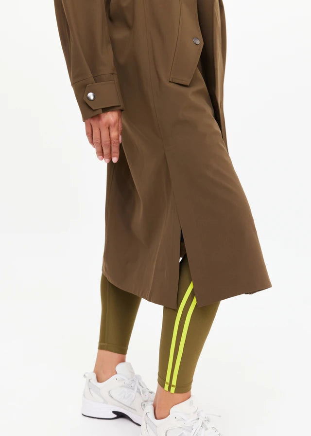 James Hooded Trench Olive
