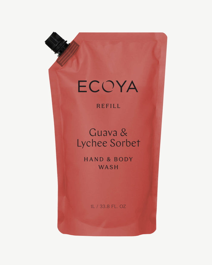 Guava & Lychee Sorbet Hand & Body Wash Refill 1L