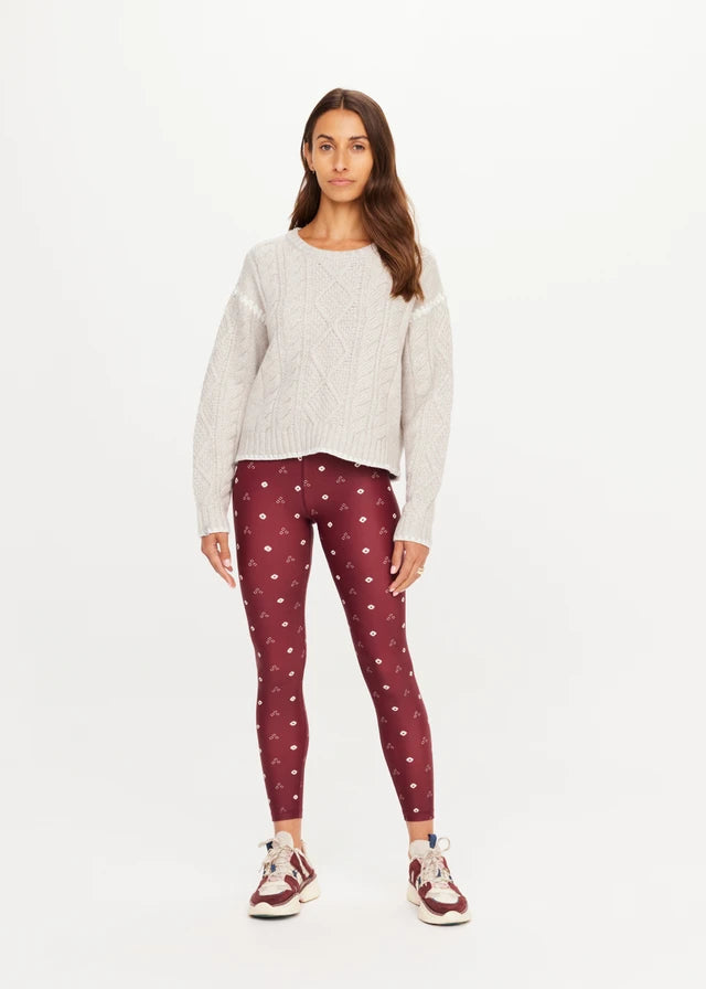 Xanthe Crew Neck Knit Sweater Cream