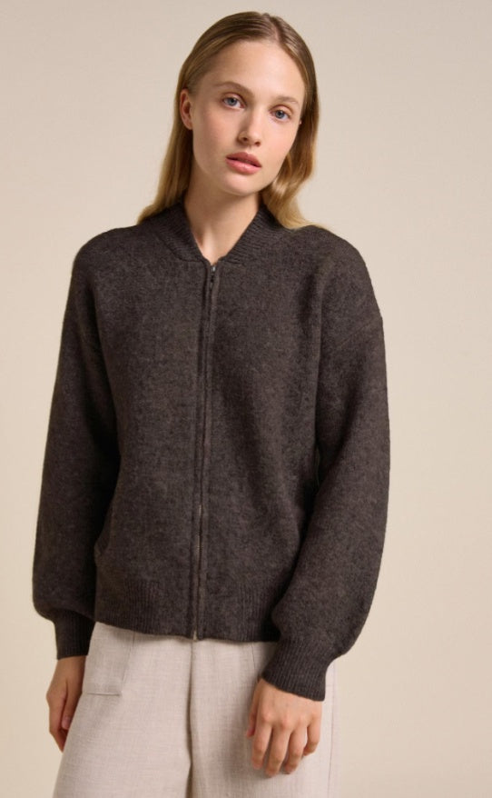 Knitted bomber, little lies, Mika and max