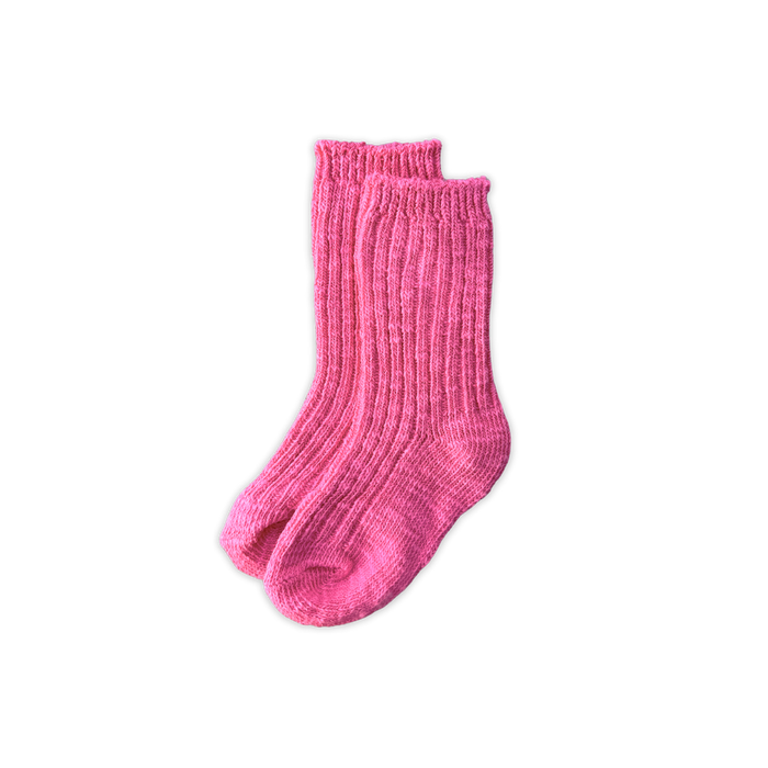Cotton Slub Chunky Rib Socks