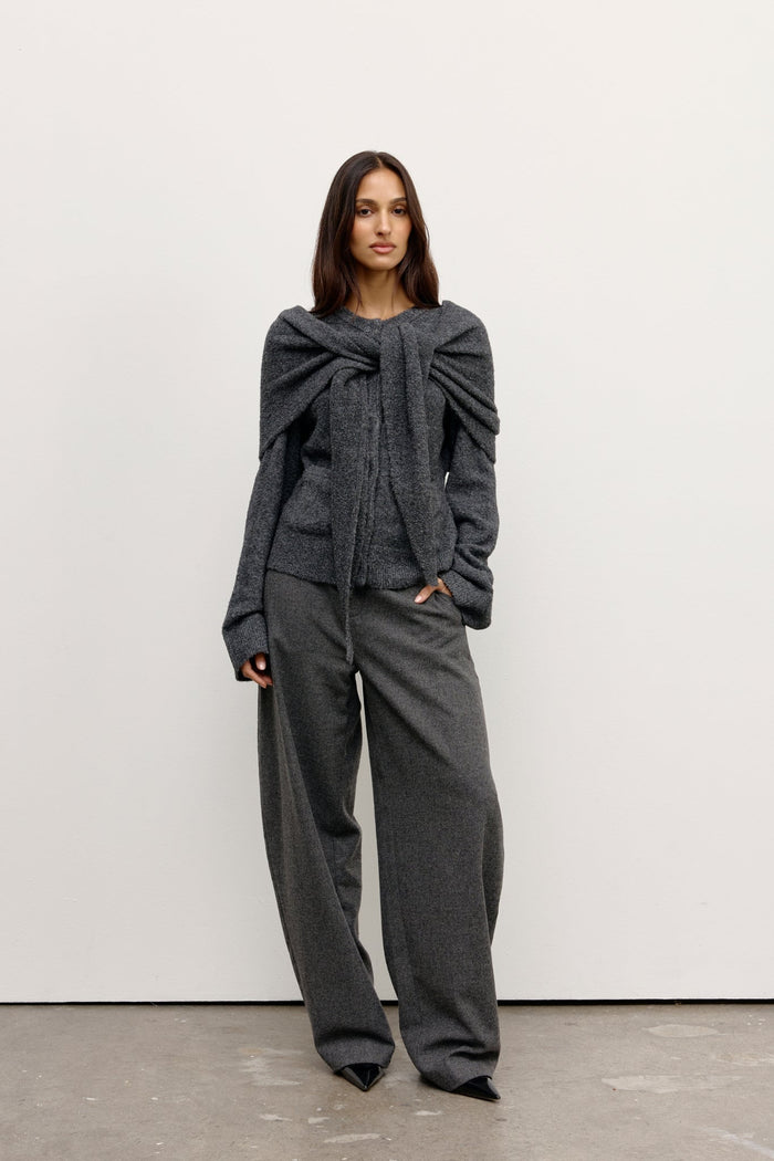 Cape Scarf Dark Heather Grey
