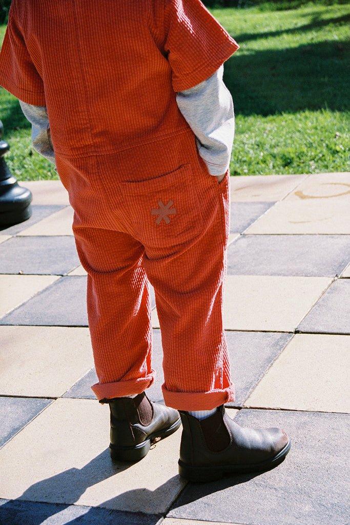 Organic Cord Boilersuit - Sauce